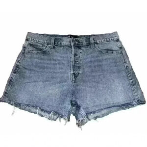 GAP Women's Cheeky High‎ Rise Denim Button Fly Shorts Size 18/34